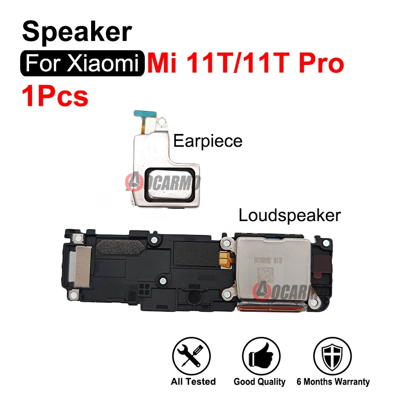 Top Ear Speaker Earpiece And Bottom Loudspeaker Buzzer Ring Replacement Repair Parts For Xiaomi 11T Pro Mi 11t