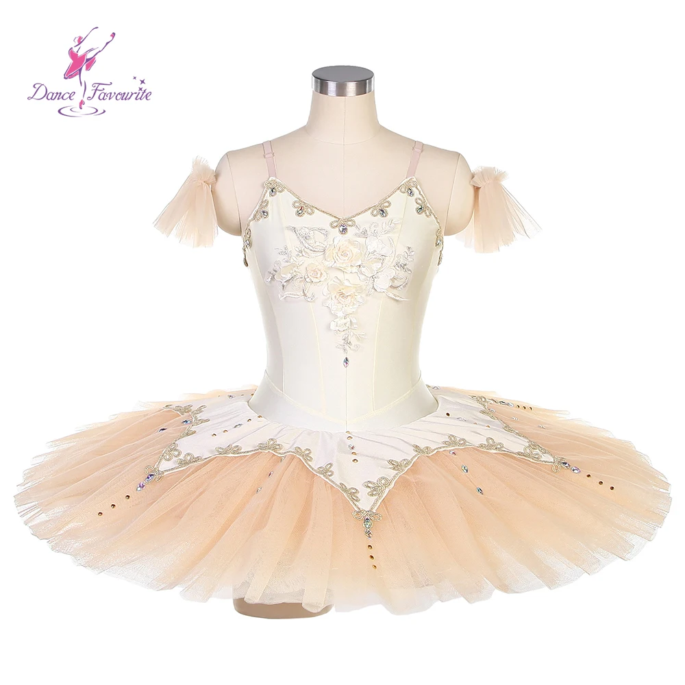 Dance Favourite Ballet Tutus BLL509 Ivory Spandex Bodice Ballet Costume Tutus Pre-professional Ballet Tutu Ballet Dance Tutu
