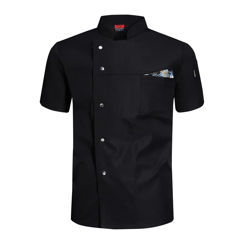 Giacca da cuoco Uomo Donna Manica corta lunga Camicia da cuoco da ristorante Uniforme da cameriere da cucina