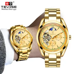 official-websiteNew Tevise Small DialinsMen's Automatic Mechanical Star Watch