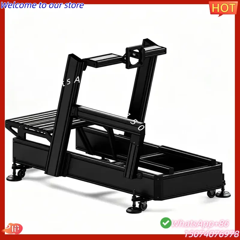 2026 Next Level 40120 40160 Smooth Surface Game Simulator Aluminum Full Setup Bucket Seat Steering Wheel Base for Racing