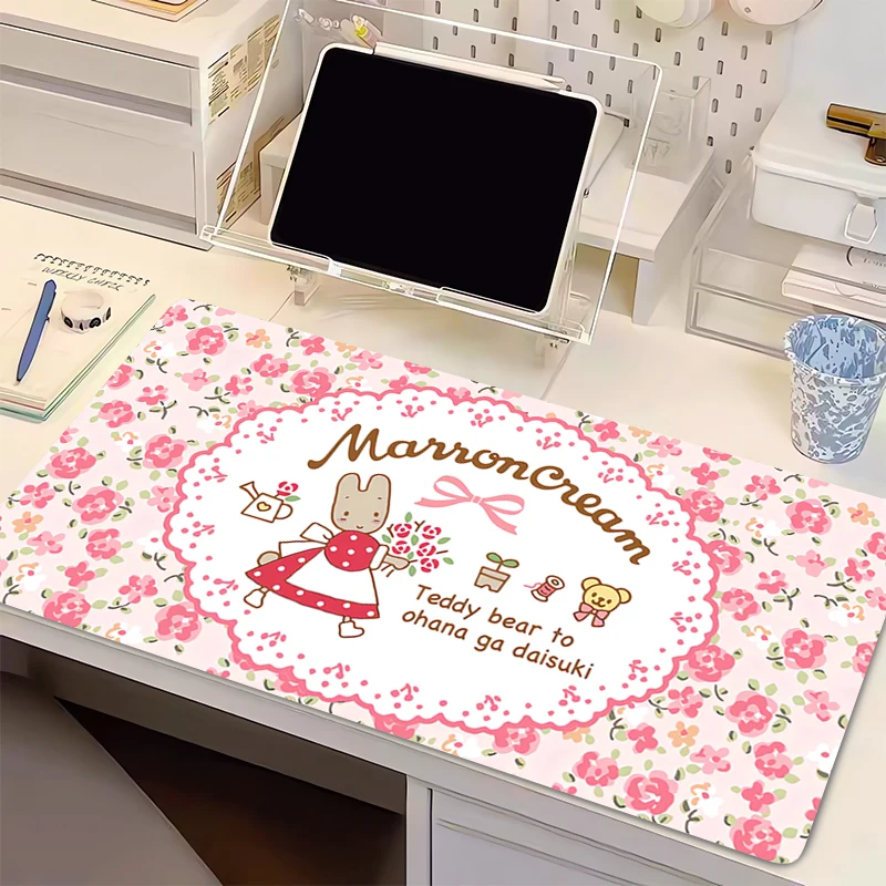 Mouse Pad 90x40cm Large Gamer Keyboard Pad Rubber Desk Mouse Mat Carpet Marron Cream Rubber Tapis Souris Gaming Notbook Mousepad