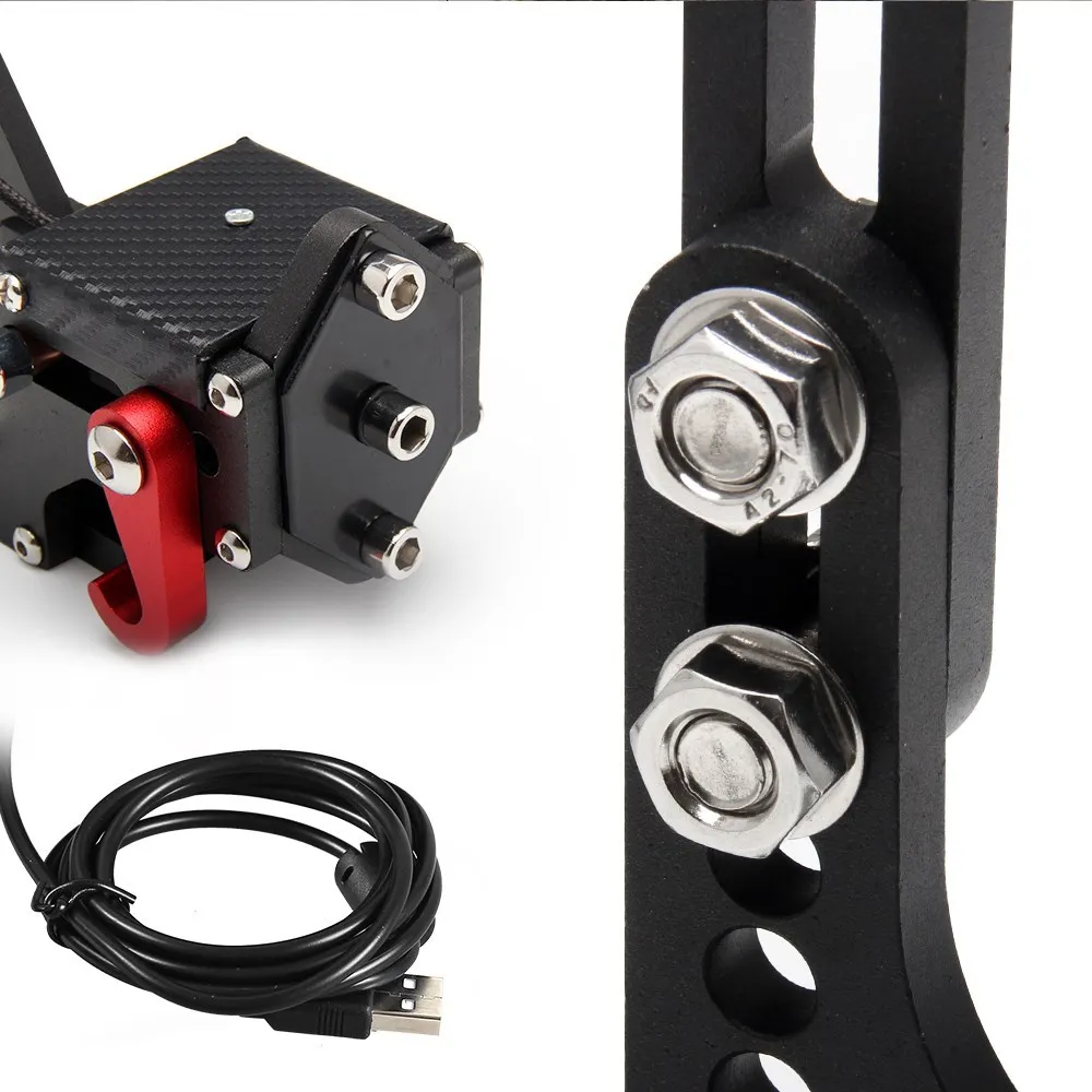 USB Handbremse SIM Für G25/27/29 T300 T500 PC Racing Spiele Fanatecosw Dirt Rally Hand Bremse System Rot Schwarz blau HB-1009 – Detail 5