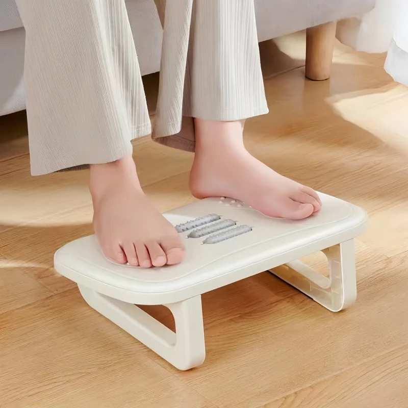 Footstool, Step Stool, Small Step Stool, Anti-Crossed Legs Tool, Footrest, Massage Stool, Office Workstation