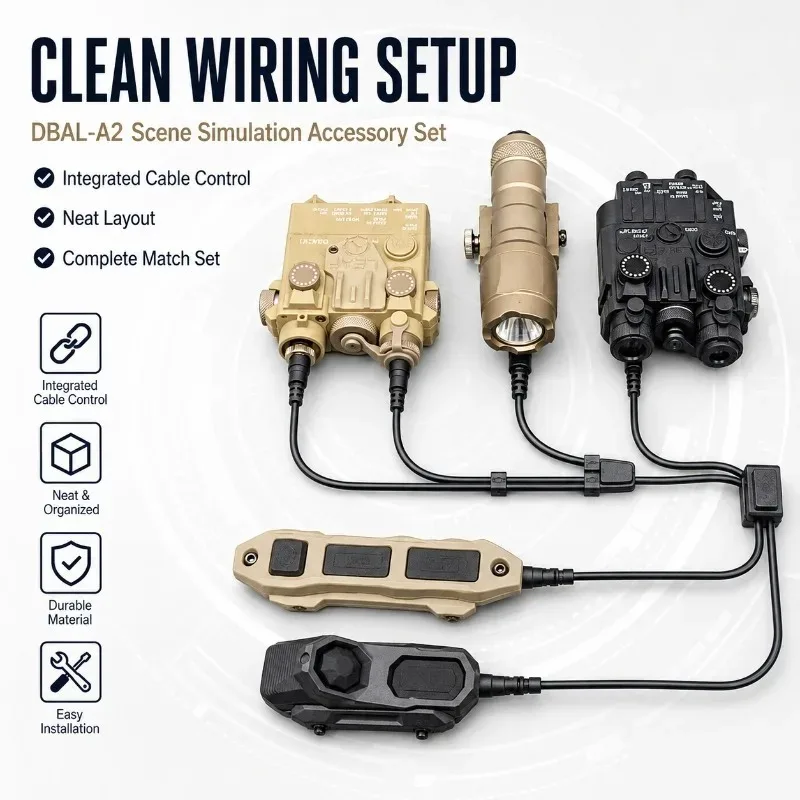 Multi‑mode Red‑Green Light Locator Accessory, DBAL‑A2‑Shape Marker Box + M300 M600 Flashlight Double‑cable Kit