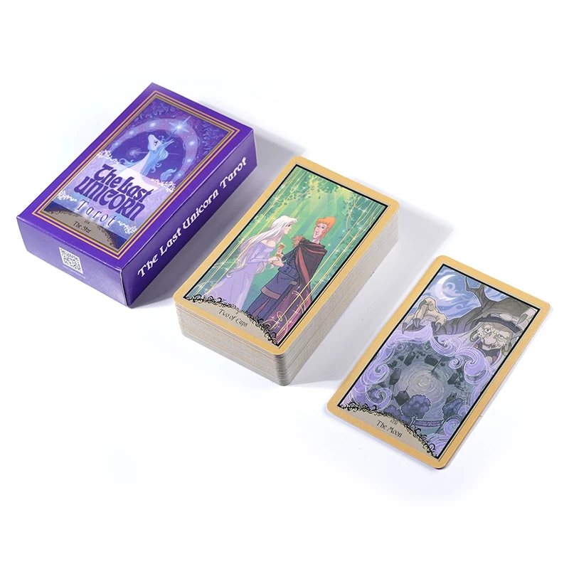 بطاقات التارو The Last Unicorn A 78 Deck Oracle English Visions Divination Edition Borad Playing Games #3