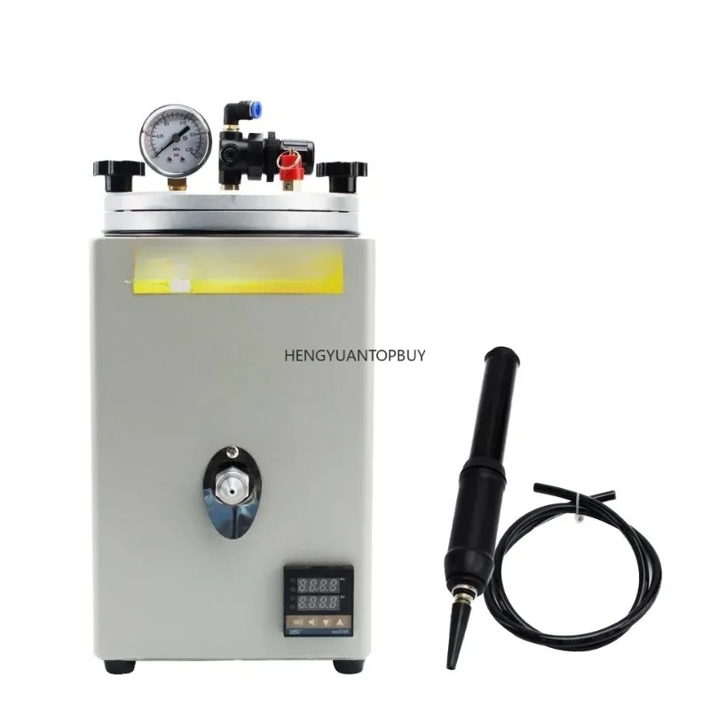 2kg Capacity Vacuum Investing Casting Machine Digital Manual Pump Wax  Machine Vacuum Wax Injector for Jewelry