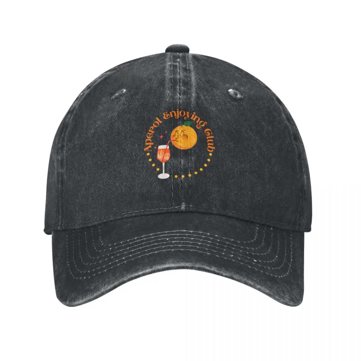 

Aperol Enjoying Club Baseball Cap Golf Wear Vintage cute luxury woman cap Golf Women Men's