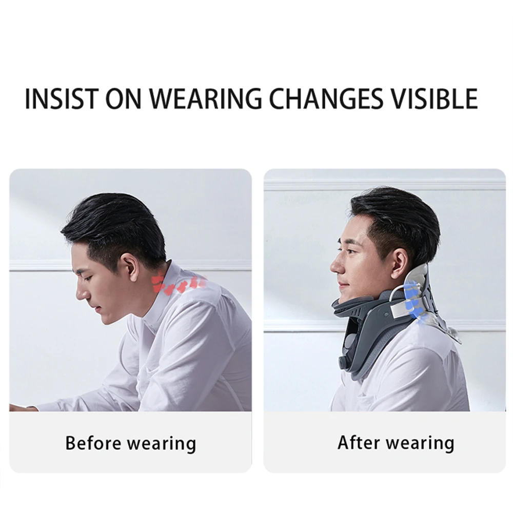 Neck Retractor Cervical Vertebra Cervical Traction Device Orthopedic Back Posture Corrector Neck Support Pain Relief