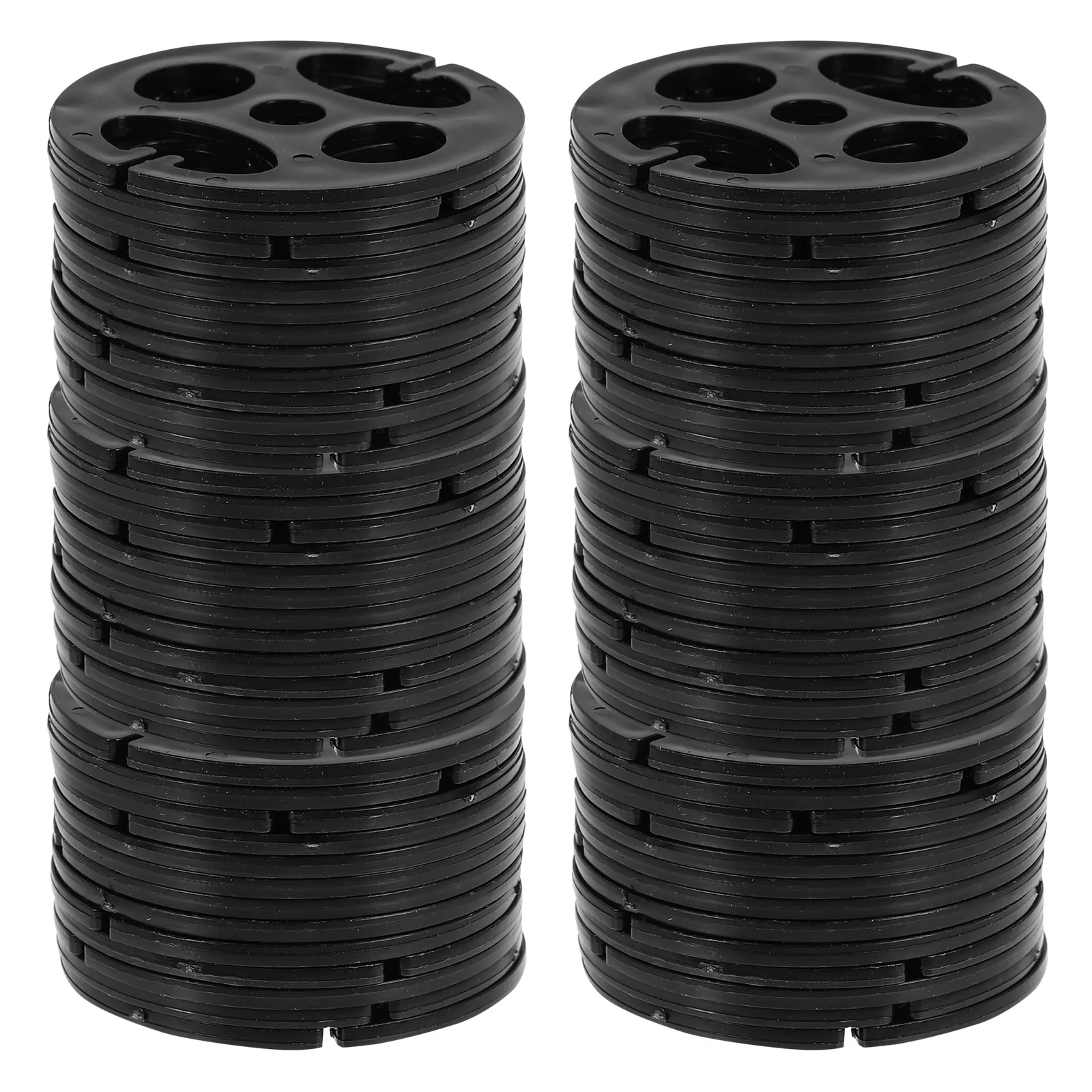

100pcs ABS Buckles Adjustable Elastic Band Car Seat Cushion Round Flower Plate High Quality Chair Replacement