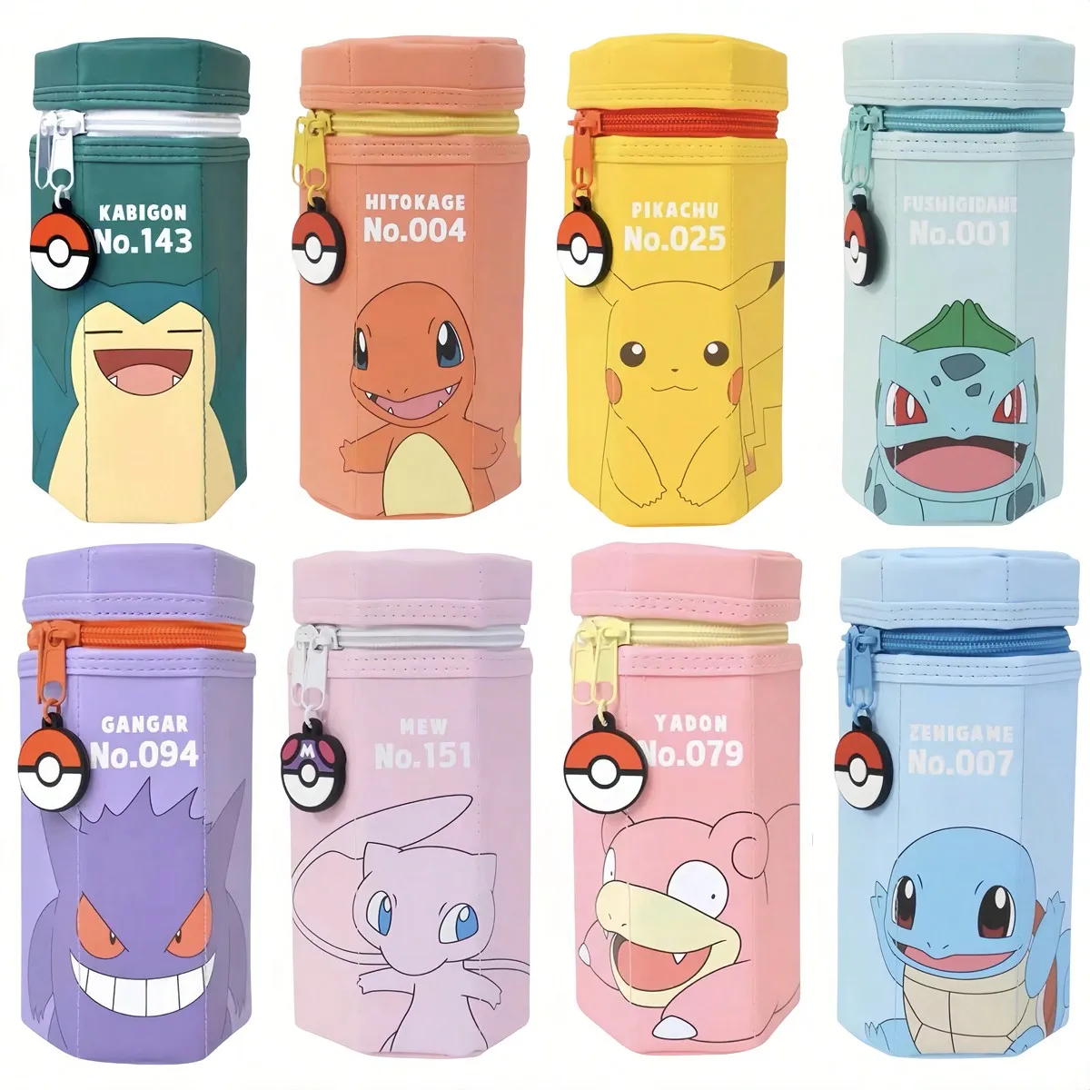 

Pokemon Pikachu Leather Pen Box Cartoon Fashion Storage Bag Charmander Bulbasaur Squirtle Cute Anime Figure Pencil Case Kid Gift