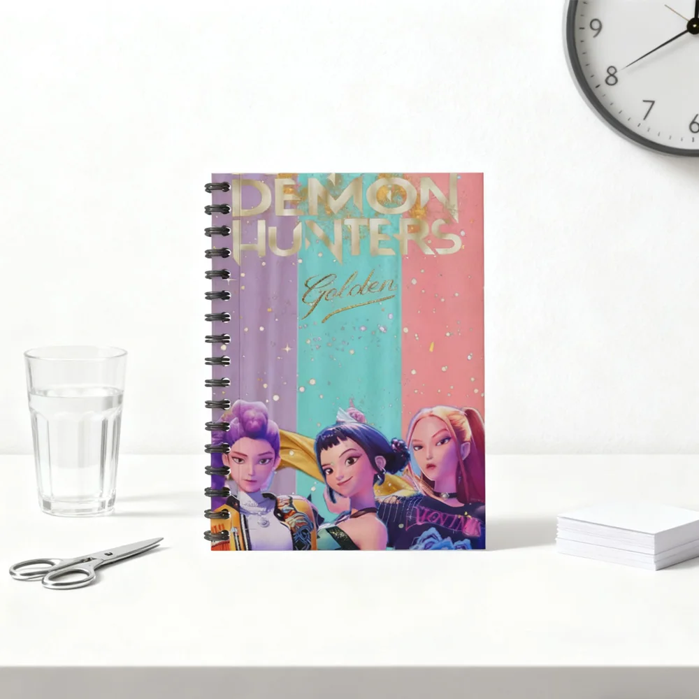 K-pops شيطان الصيادين أنيمي Kawaii دفتر الطالب حساب اليد ملصق رسالة كتاب الأطفال مذكرات كتاب الرسم كتاب الرسائل