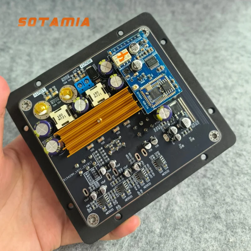 SOTAMIA TPA3116 2.0 Channel Active Speaker Bluetooth Amplifier Board 100Wx2 HIFI Music Digital Audio Amplifier PCM5102 Decoder
