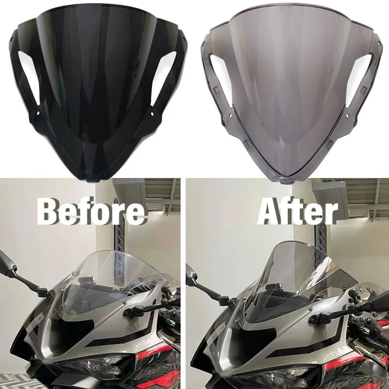 

Motorcycle Windscreen Wind Deflectors Shield Protector Front Screen windshield Fairing Windshield Fit For ZX6R ZX-6R ZX 6R 2024