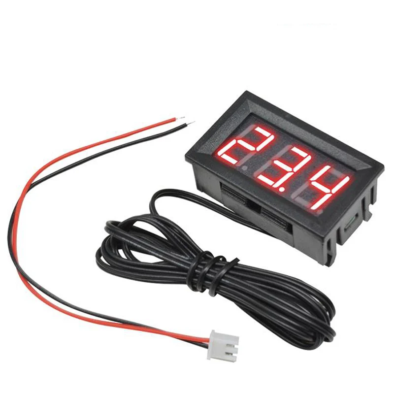 5V 12V 0.56 "LED Digital Termometer Mobil Dalam Ruangan Luar Ruangan Inkubator Acquarium Sensor Suhu Meter Monitor Stasiun Cuaca