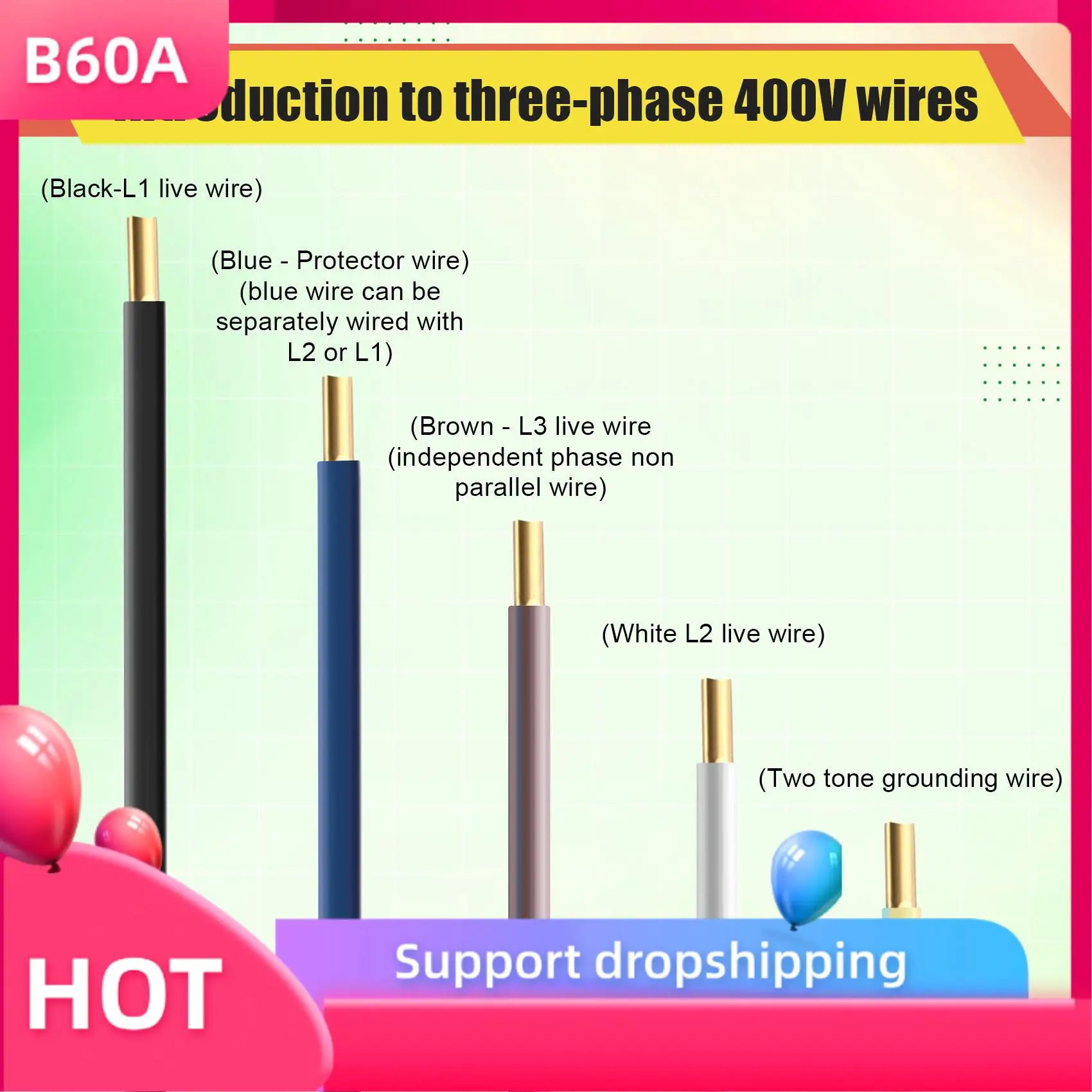 

B60A 3-Phase 400 V Emergency Stop Switch 3 Phase With Cable And Phase Inverter Industrial Plug Protection Switch Device Switch