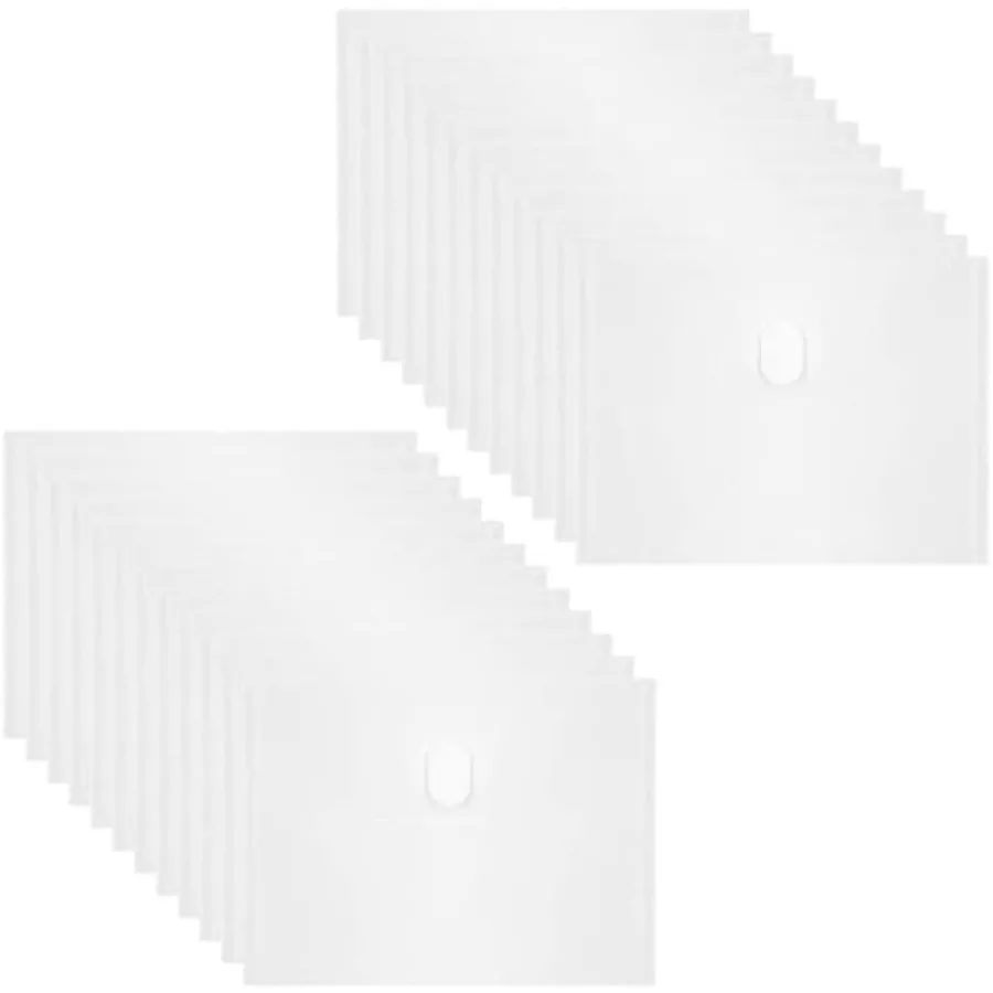 

24 Pack 5 x 7 Coupon Receipt Check Holder Small Clear Plastic Envelope with Hoop and Loop Closure Stamp and Die Storage Pockets