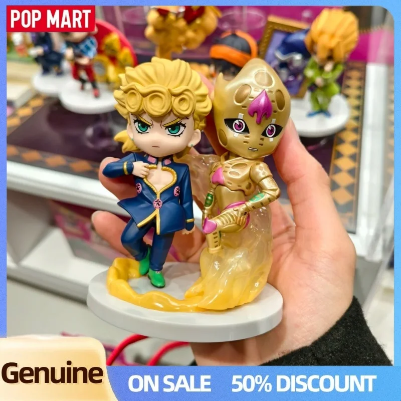 Popmart Jojo'S Bizarre Adventure Golden Wind Series Blind Box Modelli Jojo Decorazioni da scrivania Ornamenti Giocattolo alla moda Scatola misteriosa Regali