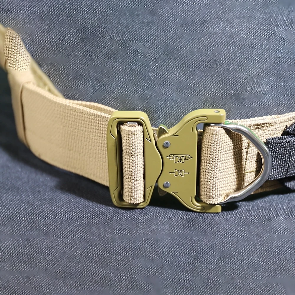 Liberação rápida Dring lutador Belt, Tactical Molle Belt, CS Belt Multicam, Caça Militar ao ar livre, Combate cinto interno e externo