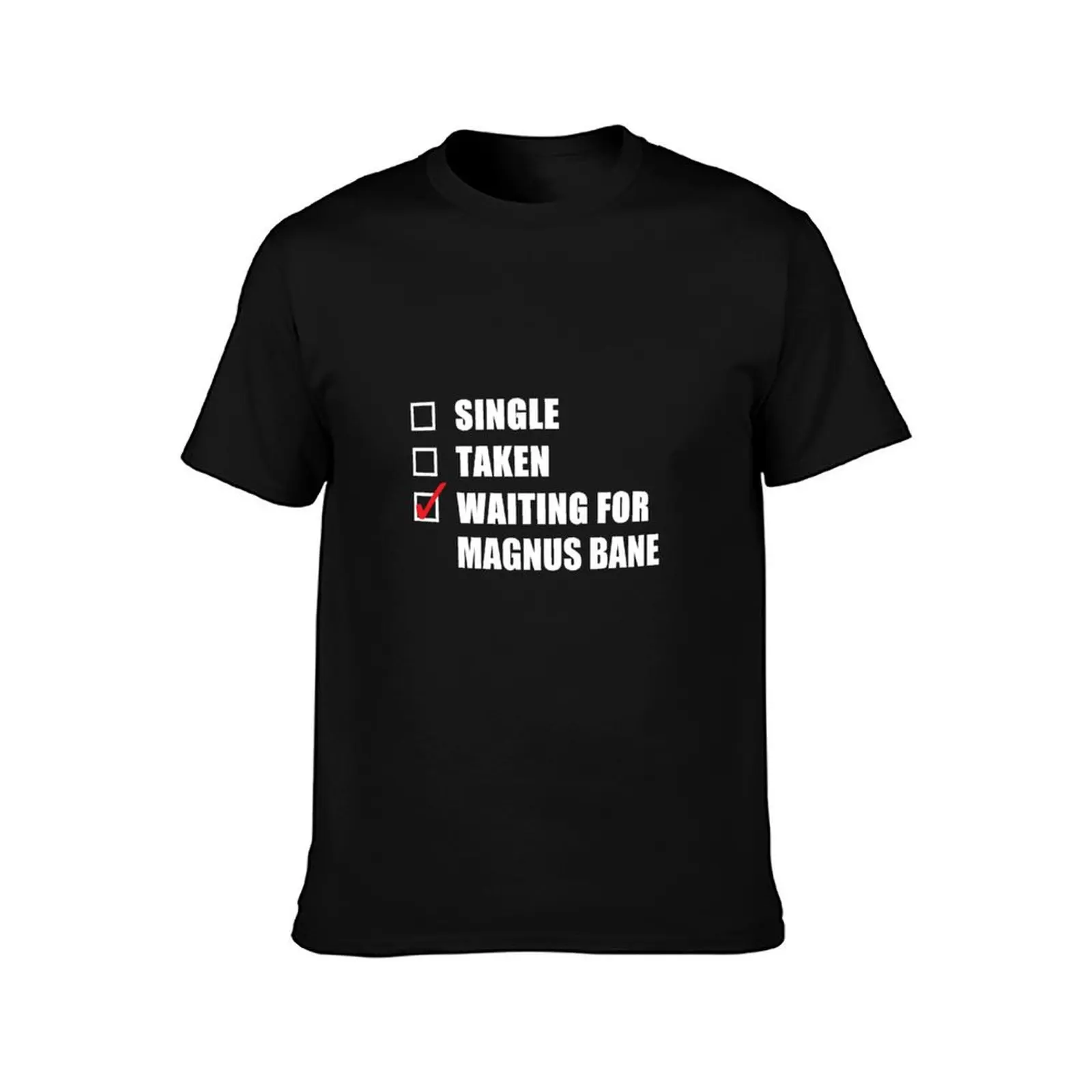 Waiting For Magnus Bane T-Shirt Sweat Absorbing Sports Tee Shirt T-Shirt
