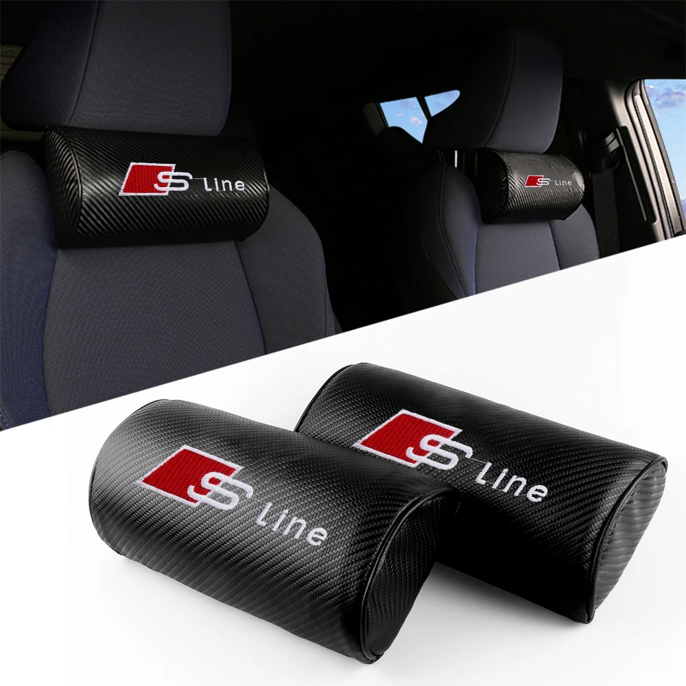 

Подушка для поддержки головы автомобильного сиденья, автоматический подголовник, защита шеи для Audi S Q5 A4 B9 B7 A1 A5 Q3 Q7 A6 C6 C7 A4L A3 Sline RS Q5L