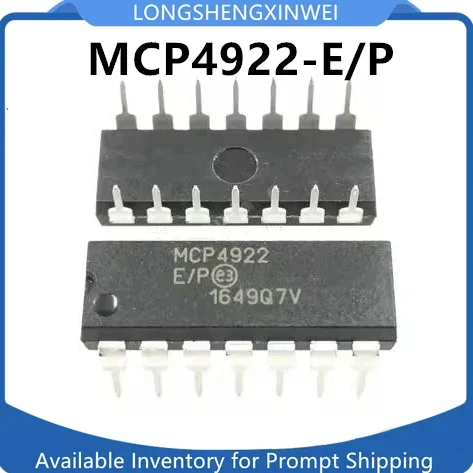 1PCS New MCP4922 MCP4922-E/P Direct Insertion DIP-14 Original Digital To Analog D/A Converter Chip IC in Stock