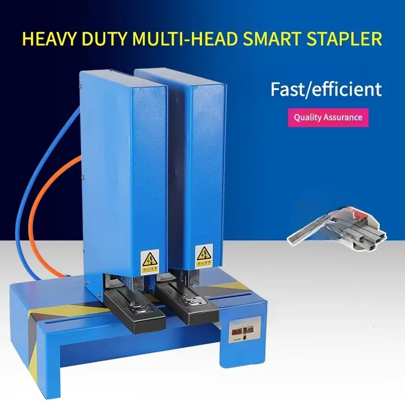 Heavy-Duty Pneumatic Stapler Multi-Station Electric Power Source Metal Construction for Office And Business Supplies