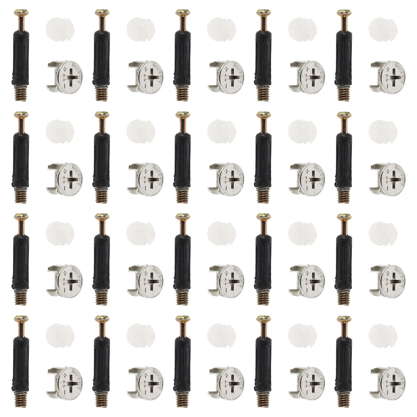 

1 set Furniture Wardrobe Connecting Rods Plastic Drawer Hardware Fixing Screws Cabinet Fasteners Enhanced Stability Easy