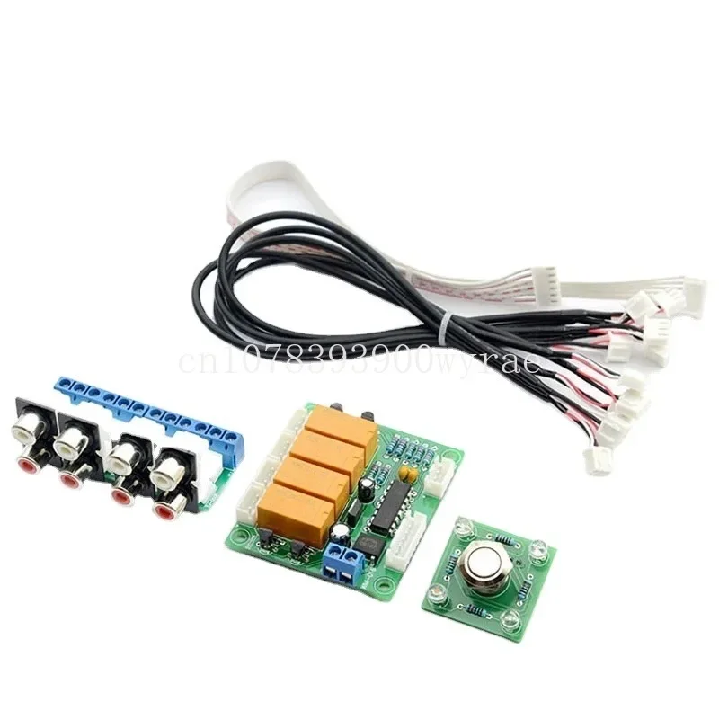 

Relay 4 way Audio Input Signal source Selector Switching Assembled Board for amplifier