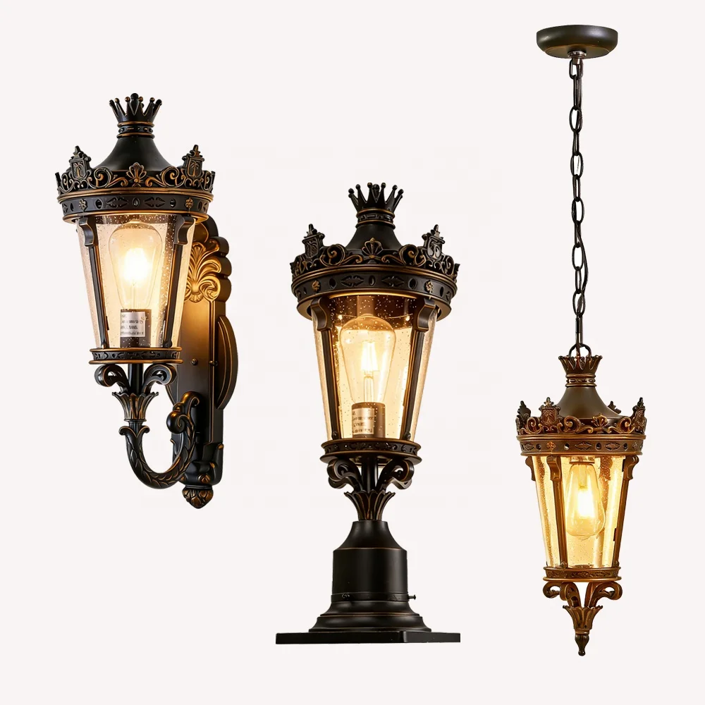 High Quality Luxury LED Outdoor Wall Lamp 22 Inch UL Certified Waterproof Aluminum Villa Corridor Garden Light