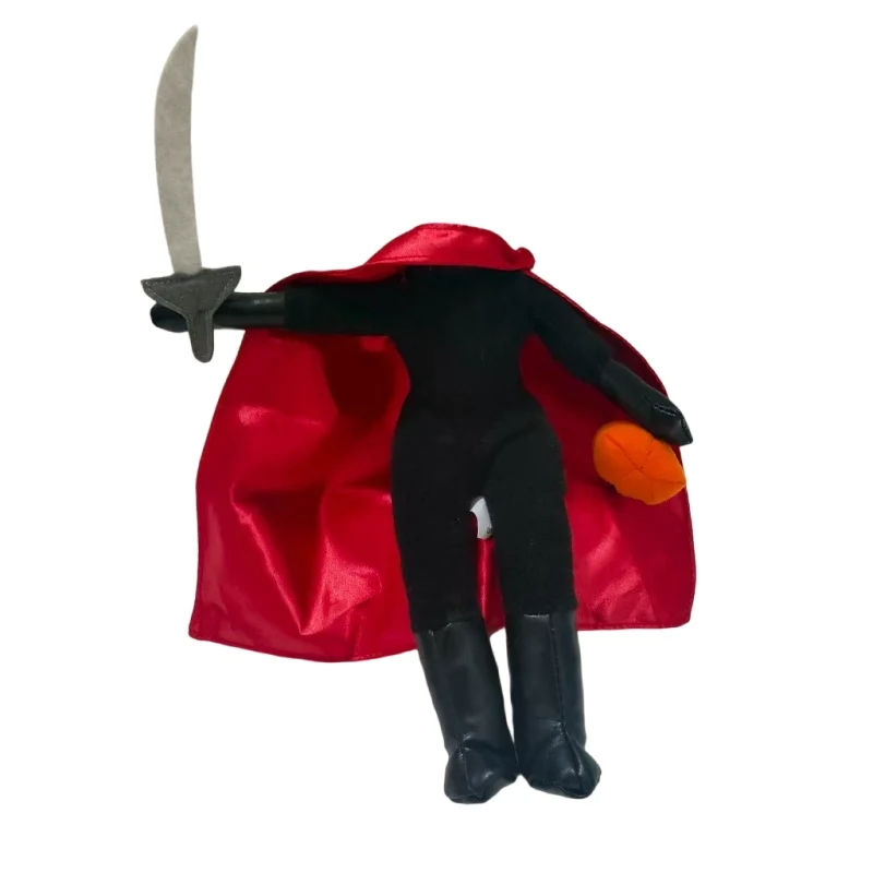 

Аутентичная плюшевая игрушка-кукла Disney Headless Horseman Sleepy Hollow Bean Bag 8 дюймов, высококачественные подарки на Хэллоуин для детей