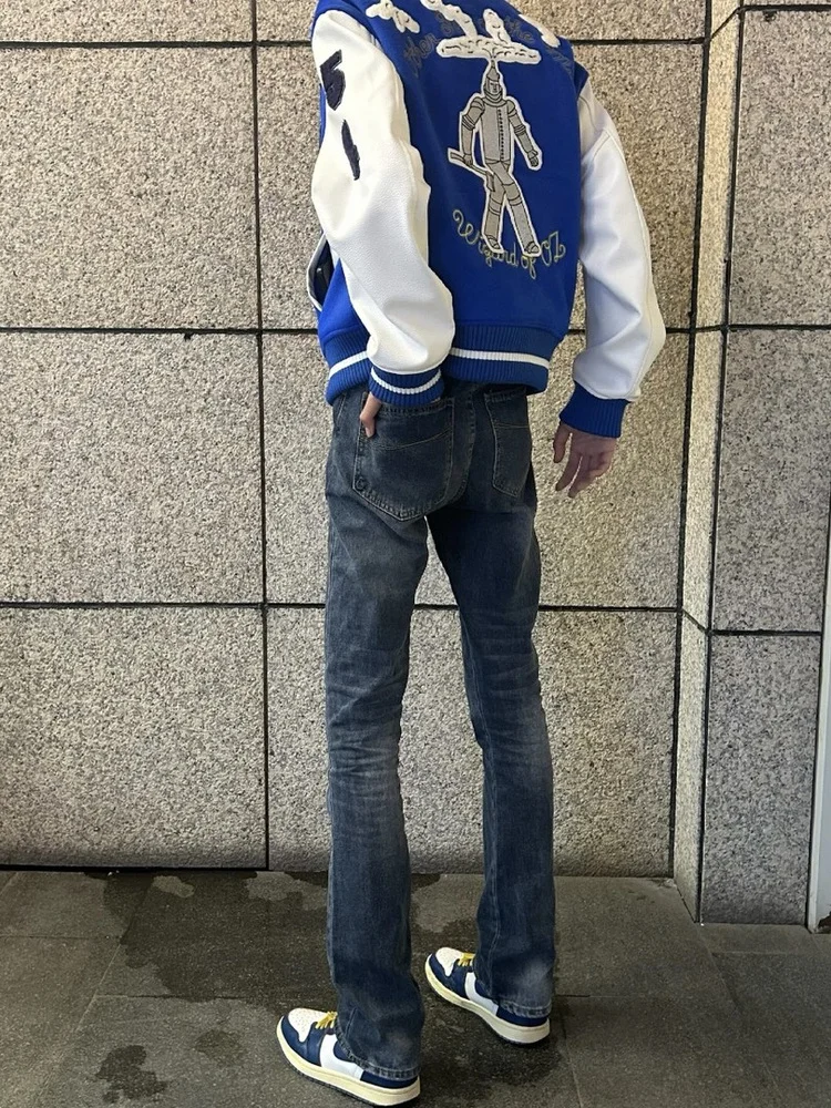 

Cleanfit American Style Washed Bamboo Cotton Vintage 517 Slim Fit Bell Bottom Jeans for Men And Women Casual Wear