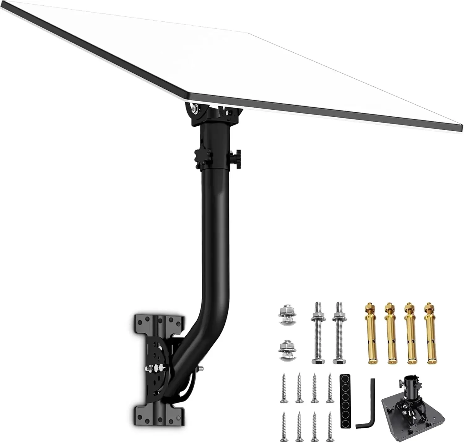 Starlink GenV3 Wall Mount,Adjustable Tilt 160 Degree,Starlink Internet Kit Satellite,Compatible with Starlink Standard Gen3 Dish