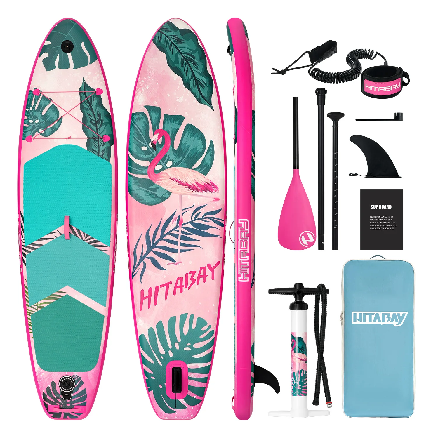 

Flamingo Inflatable Stand up Paddle Board SUP Board Factory Direct Sale Surfboard