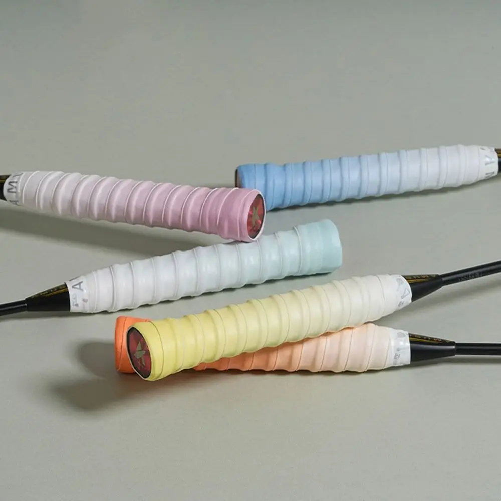 Anti-slip Badminton Handle Wrap Tape Sweat-Absorbent Shock-Absorbing Badminton Racket Grips Wrap Wear-resistant Gradient Color