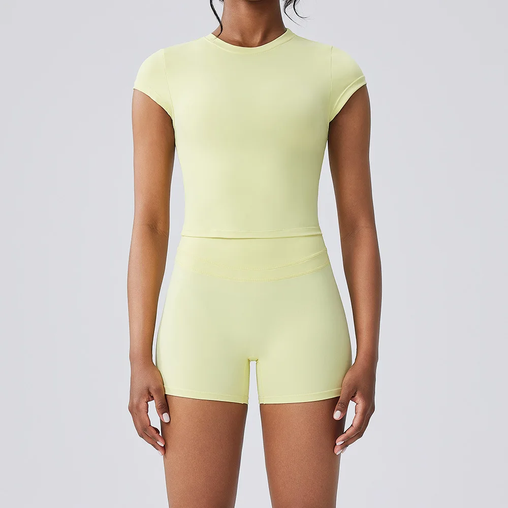 طحن اليوغا مجموعة الرياضة اللياقة البدنية عالية الخصر التجفيف السريع السراويل الرياضية تي شيرت الجري الصالة الرياضية السراويل طماق ملابس رياضية لليوجا للنساء
