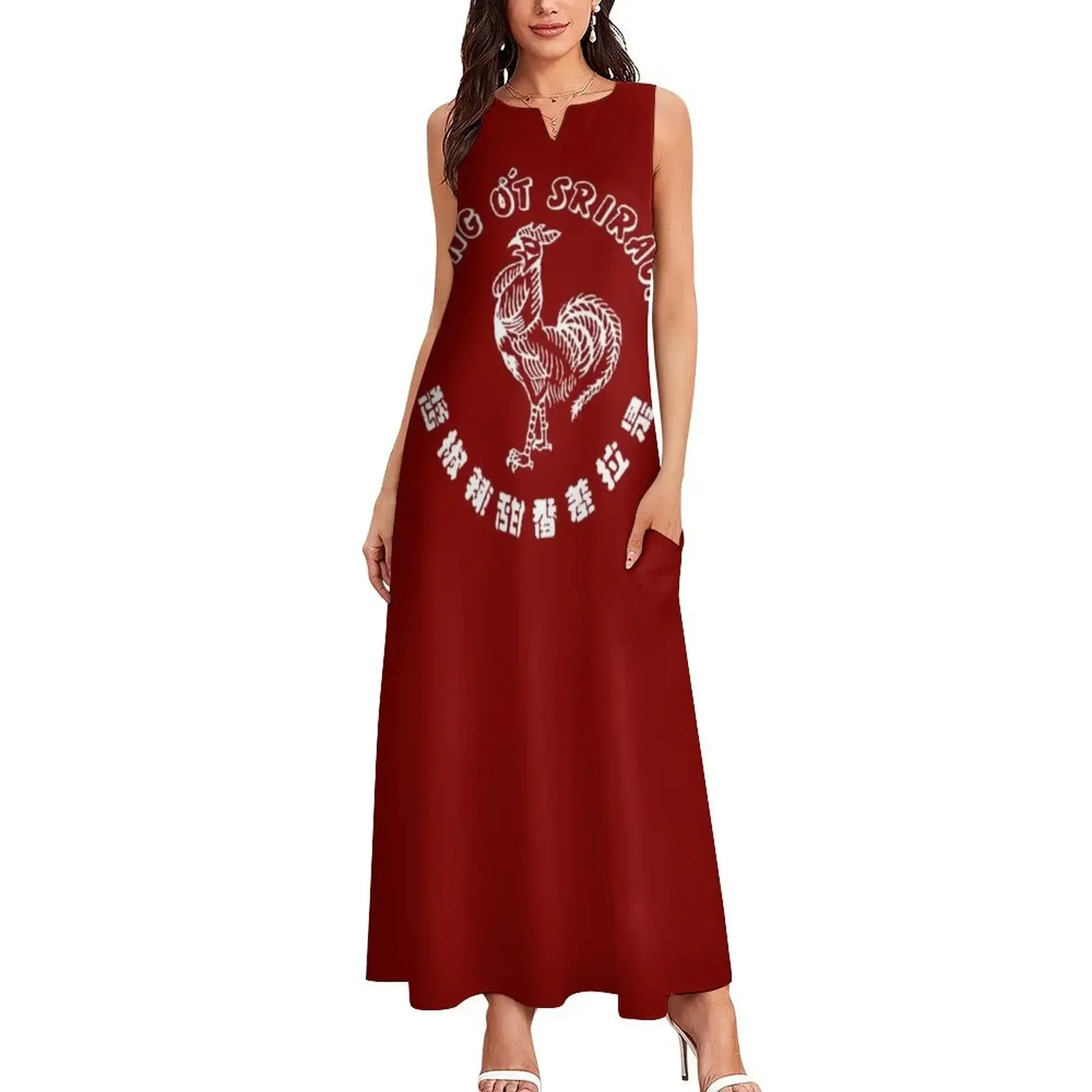 ชุดเดรสยาวสีแดงพริกเผ็ด ดีไซน์หรูหราสำหรับงานปาร์ตี้ ผู้หญิง ปี 2025 ชุดเดรสสำหรับงานพรอม งานปาร์ตี้กลางคืน ชุดเดรสสำหรับผู้หญิง