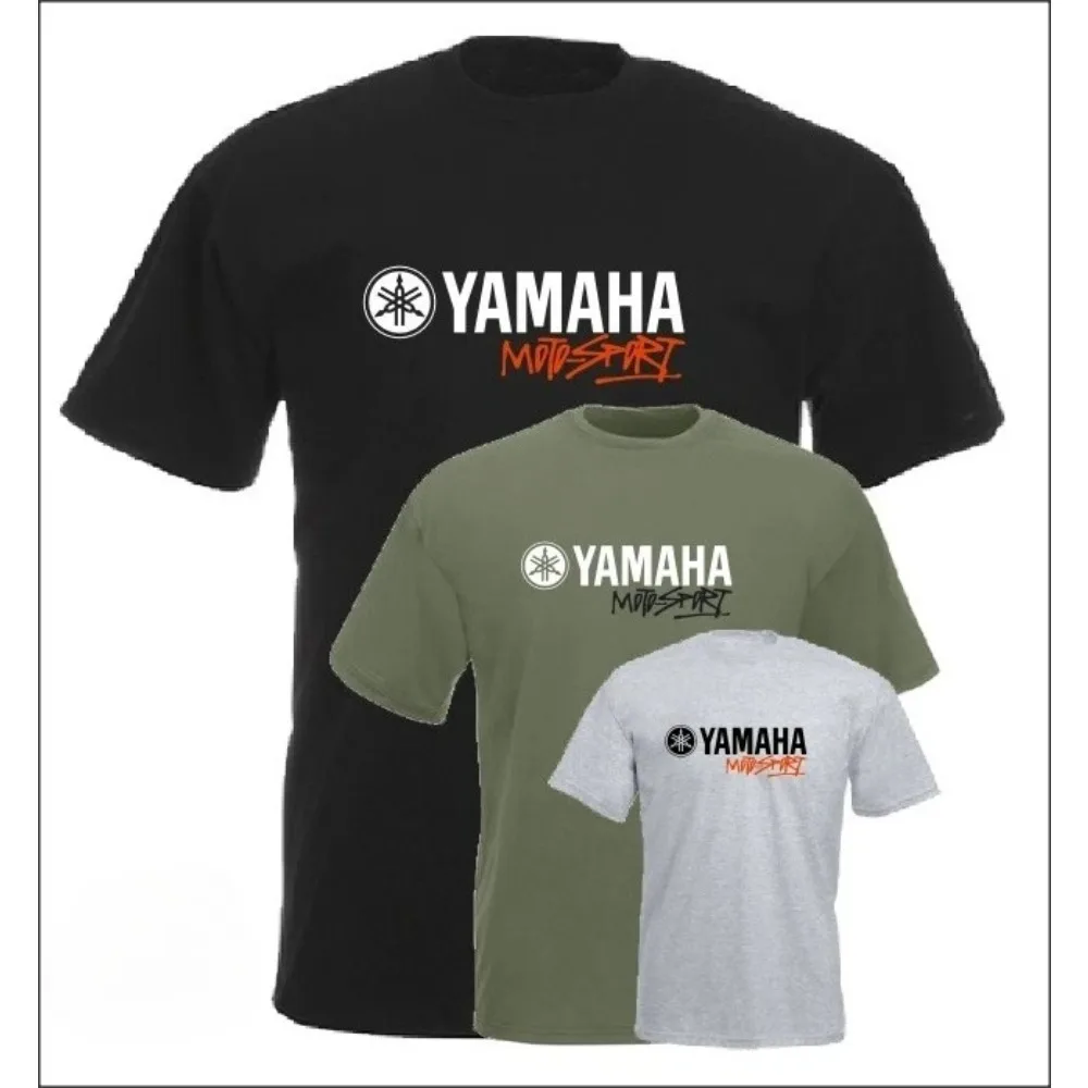 

Летняя спортивная футболка Yamaha Moto с принтом и круглым вырезом, мужская и женская, такая же, высококачественный, повседневный дышащий топ с короткими рукавами