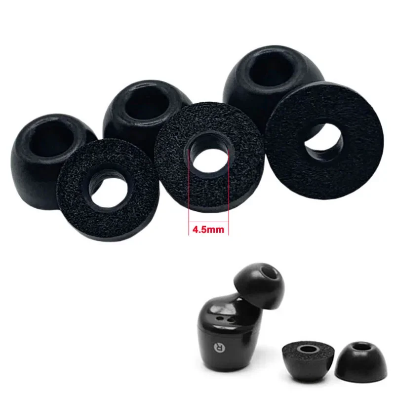 9Pair Memory Foam Earpads 4.5mm Core Buckle Eartips Non-Slip Sponge C Sleeve for TWS Wireless Bluetooth Headphones Earbuds