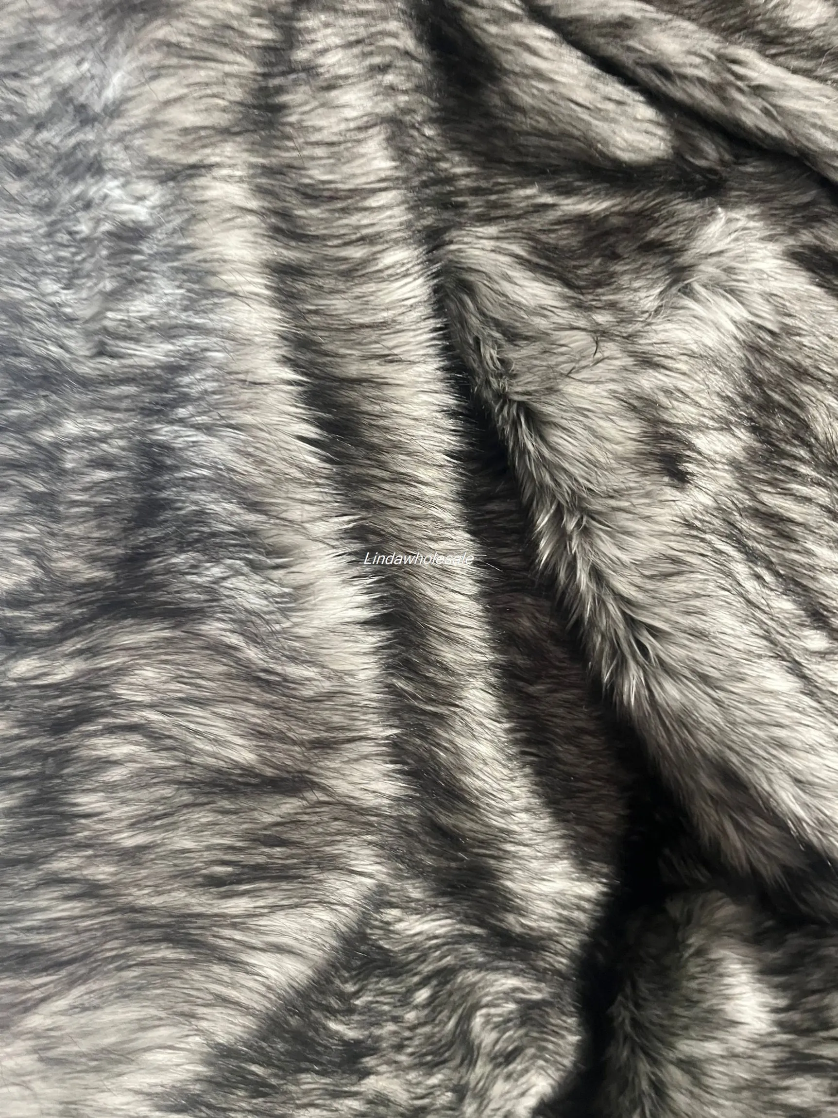 Light grey dye tip faux fur fabric, coat plush fur, faux fox fur,faux fur fabric,Fashion home textile materials