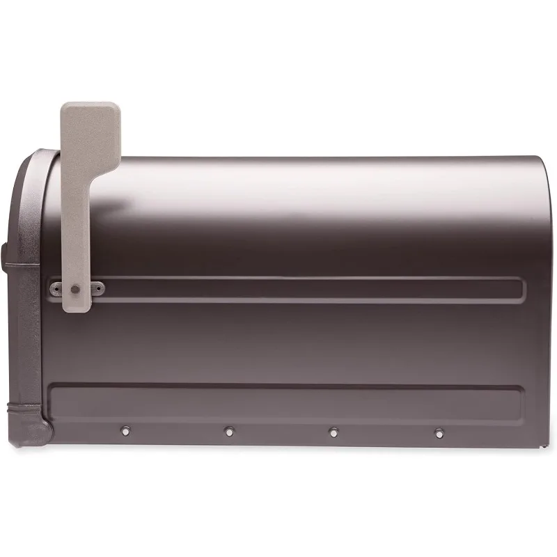 Galvanized Steel Post Mount Mailbox, Compatibility Code F, 7900-5RZ-CG-10, Rubbed Bronze, Large Capacity