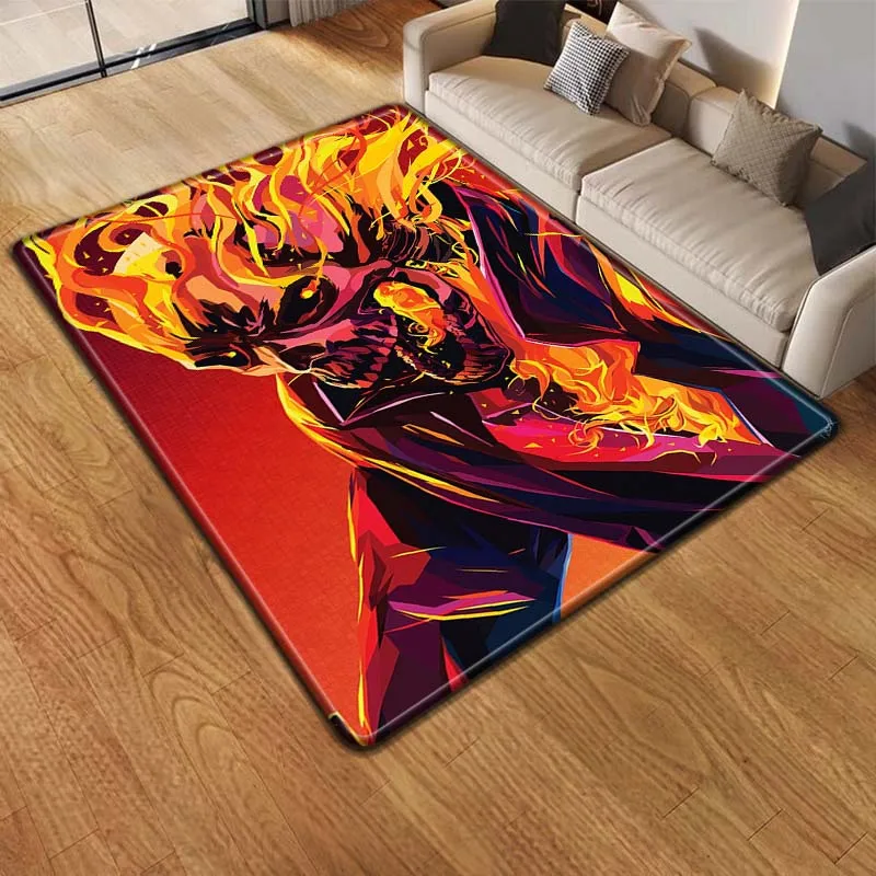 Death Human Skeleton Horror Skull Carpet, Kitchen Mat, Entrance Doormat, Bedroom Floor Decoration, Living Room and Bathroom