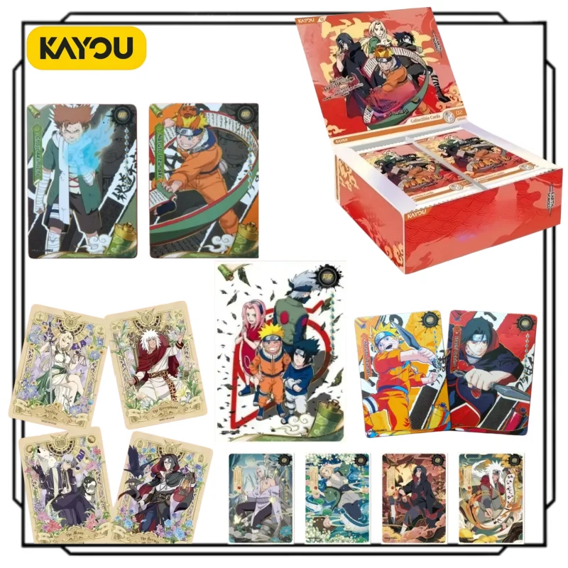 Genuine KAYOU Naruto Trading Cards Soldier Chapter Vol.9 Anime Collectible Trading Card Packs Collection Blind Box Toy Gift