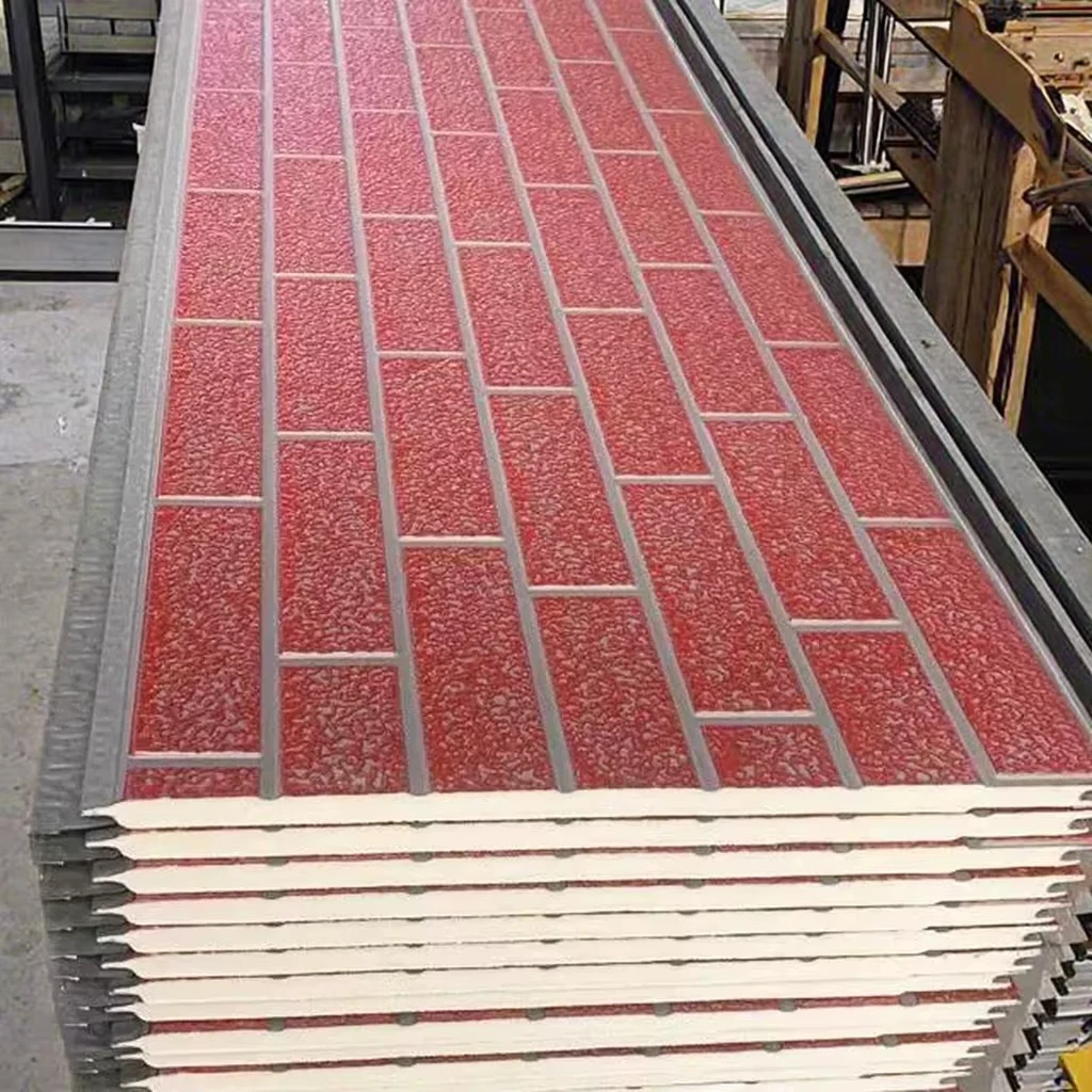 Exterior Interior Wall Fireproof Metal Steel Panel House EPS PU Sandwich Panel Insulation Board Aluminum Cold Room Workshop