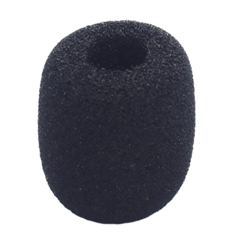 573A 6Packs Headset Microphone Foam Cover, Foam Microphone Windscreen Microphone Protector Mini Windscreens Sponge Foam Cover