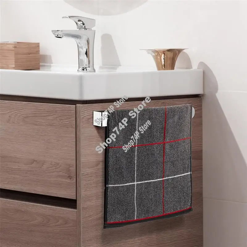 

ABJY-держатель для полотенец для рук, держатель для полотенец, утолщенный вешалка для полотенец для рук из нержавеющей стали/стойка, серебристый