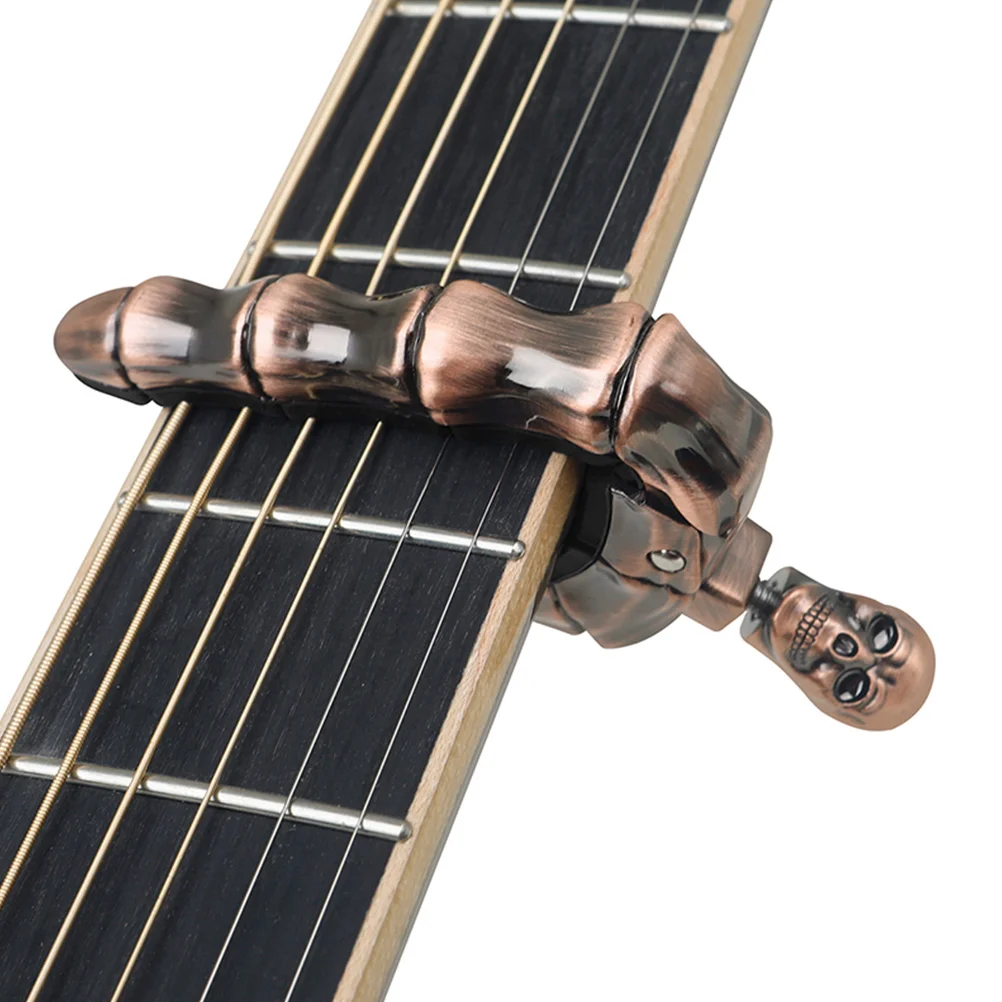 

Skull Ghost Capo for Guitar Ukulele Iron Box Zinc Alloy Multi Instrument Guitar Accessories Acoustic Parts