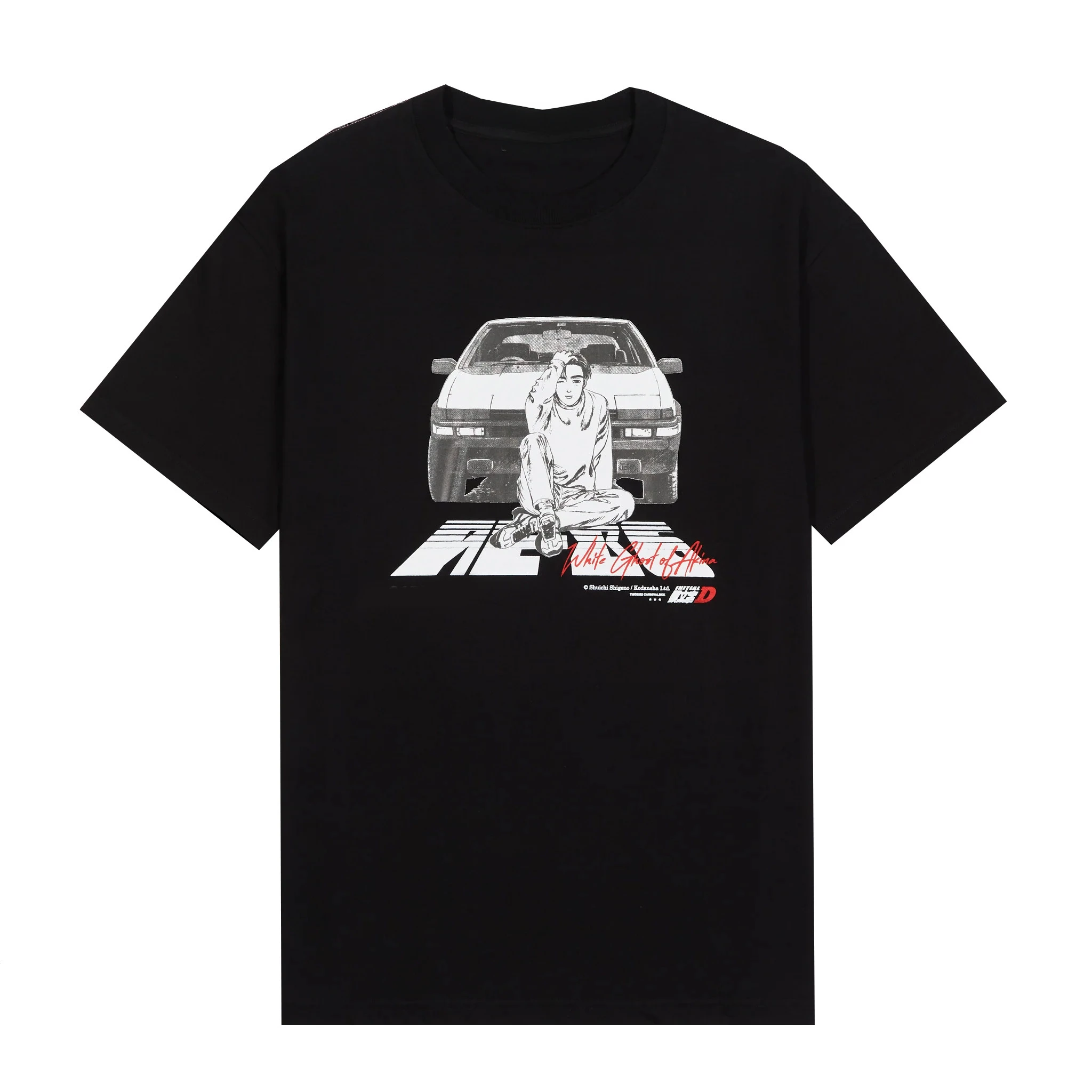 Top 1995 Initial D Comic Movie Collaboration Japanese Retro Vintage Print Short T-shirt