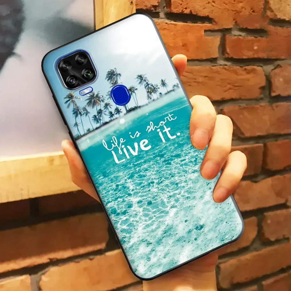 غلاف من السيليكون الناعم TPU لـ ZTE Blade V2020 ، 6.53 بوصة ، جراب منظر طبيعي على شكل فراشة لـ ZTE Blade V2020 #6