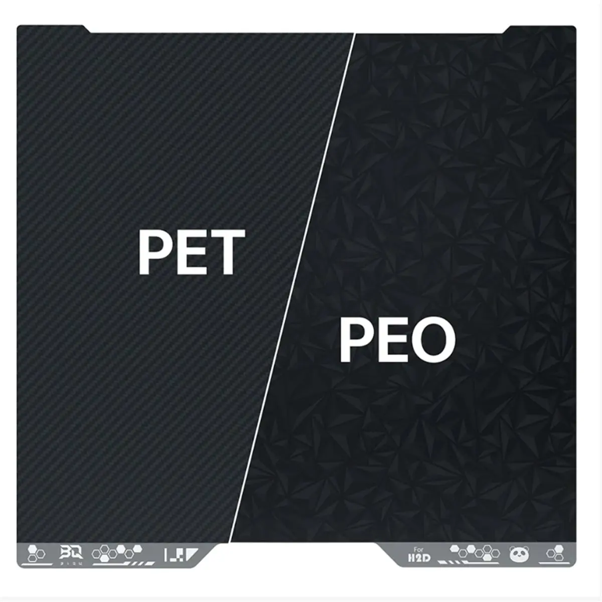 A64I  1PCS Panda Build Plate Designer Series PEO+PET Double-Sided Spring Steel Sheet for H2D/H2S 3D Printer